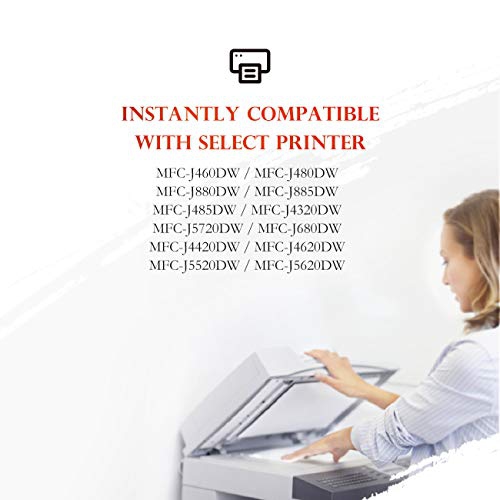 ejet Compatible Ink Cartridge Replacement for Brother LC203 LC203XL LC201 to use with MFC-J480DW MFC-J880DW MFC-J4420DW MFC...