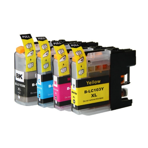 Toner4u - Paquet de 4 Nouvelle cartouche d’encre LC103XL compatible pour Brother LC-103XL