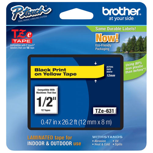 Brother P-Touch 12mm Laminated Tape