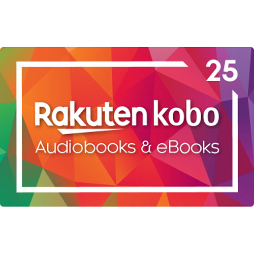 Cyber carte-cadeau 25 $ pour livres audio et numériques kobo de Rakuten – Téléchargement numérique