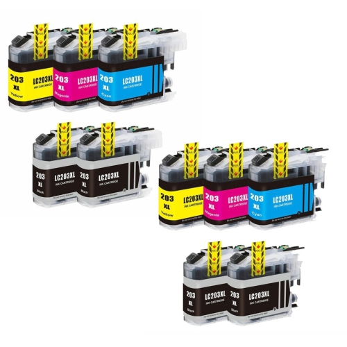 Cartouche d’encre LC203XL compatible avec les imprimantes de Brother LC-203XL, MFC-J4320DW, MFC-J4420DW, MFC-J4420DW, MFC-J460DW, MFC-J4620DW et