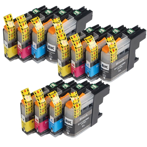 Cartouche d’encre LC203XL compatible avec les imprimantes LC-203XL, MFC-J4320DW, MFC-J4320DW, MFC-J4420DW, MFC-J460DW, MFC-J4620DW de TONER4U - 12