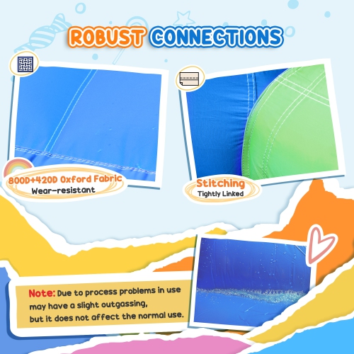 Outsunny Kids Bouncy House Inflatable Toys Pool Water Slide Trampoline, Bounce Castle Climbing Wall with Inflator, Inflatable Games for Boys and