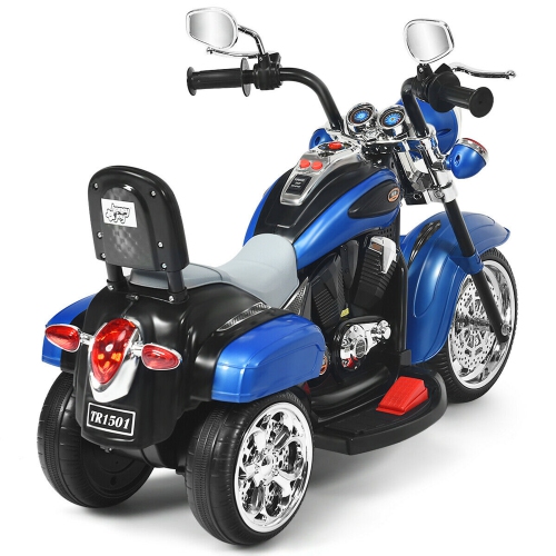 Gymax 6V Kids Ride On Chopper Motorcycle 3 Wheel Trike with Headlight