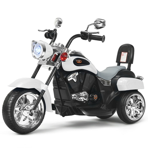 GYMAX  6V Kids Ride On Chopper Motorcycle 3 Wheel Trike With Headlight