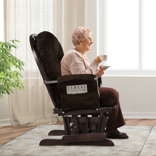 Fauteuil à bascule pour nurserie Gymax