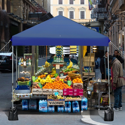 Gymax 8x8 FT Pop up Canopy Tent Shelter Wheeled Carry Bag 4 Canopy Sand Bag