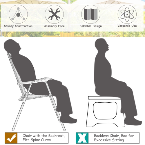 Gymax 3PCS Bistro Set Conversation Set Pub Patio Outdoor w/ Folding Chairs Table