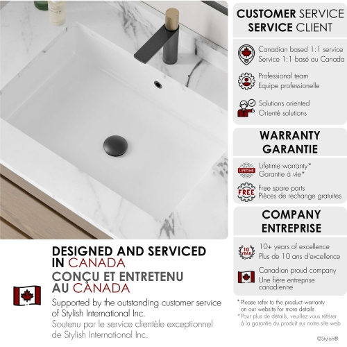 24.5" W x 16.5" D White Rectangular Undermount Bathroom Sink