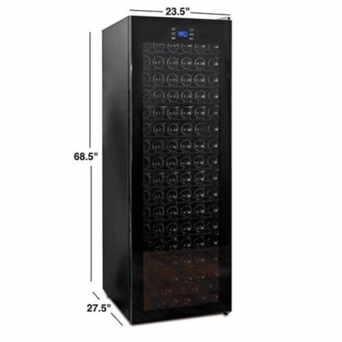 Wine Enthusiast Freestanding 166 Bottle Single Zone Wine Cellar