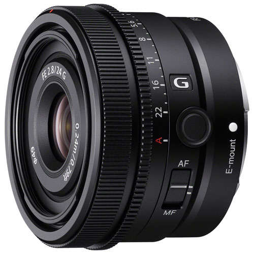 Sony FE 24mm f/2.8 AF Full-Frame Prime G Lens - Black
