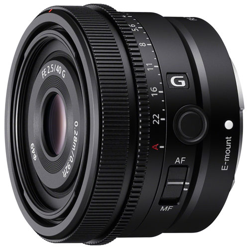 Sony FE 40mm f/2.5 AF Full-Frame Prime G Lens - Black