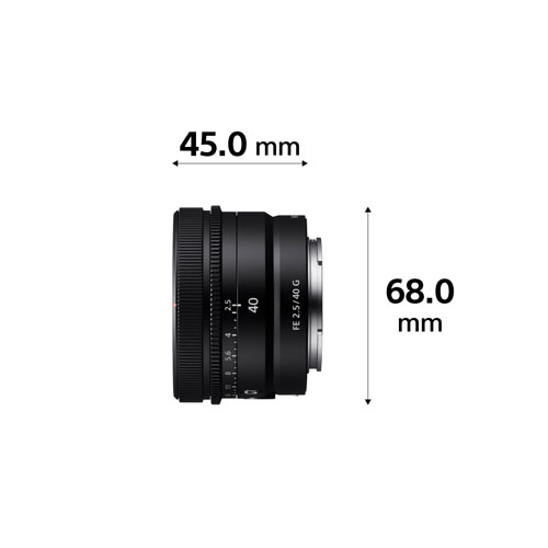 Sony FE 40mm f/2.5 AF Full-Frame Prime G Lens - Black | Best Buy