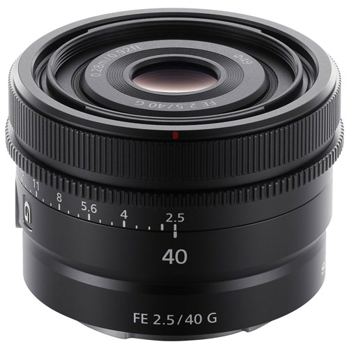 Sony FE 40mm f/2.5 AF Full-Frame Prime G Lens - Black | Best Buy