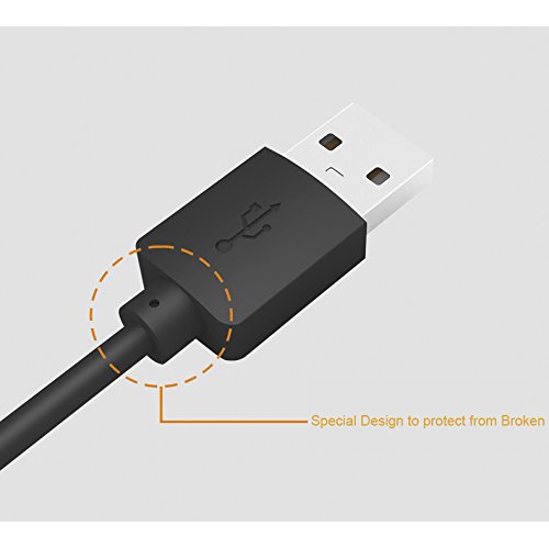 MaxLLTo USB Cable for Logitech Harmony 600 650 Remote Control Laptop Power Charger Cord