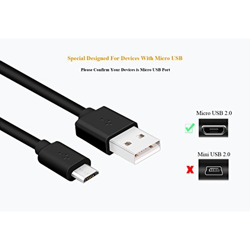 MaxLLTo USB Cable for Logitech Harmony 600 650 Remote Control Laptop Power Charger Cord