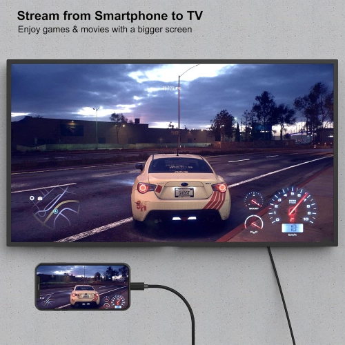 BENFEI USB-C to HDMI Cable, 6ft, Thunderbolt 3/4 Compatible for iPhone 15, MacBook, iPad Pro