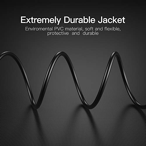 USB Charging Cable Power Cable Replacement for TV Stick, Intel Computer, Roku, Google Chromecast and Azulle Quantum Access ...