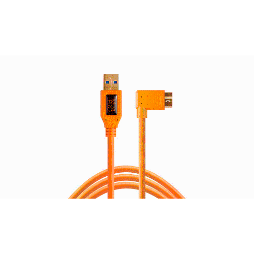 TETHER TOOLS TetherPro USB 3.0-Micro-B Right Angle ORANGE