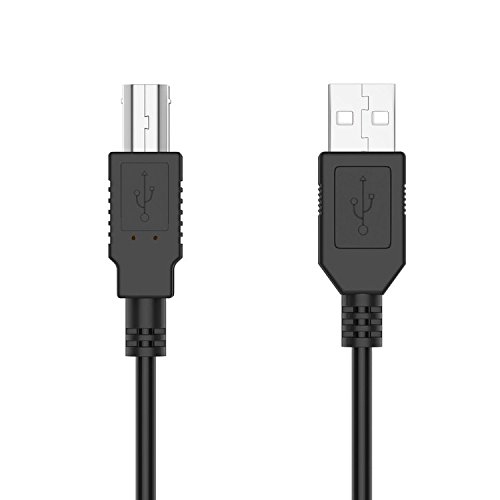 PK Power 6ft Printer USB Cable Cord Compatible with HP Deskjet 1120 1125 8720 2652 3630 3752 3758