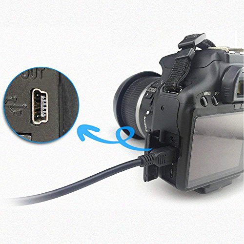 BLUEXIN USB Interface Charging Data Transfer Cable for Canon PowerShot Digital Cameras & Camcorders