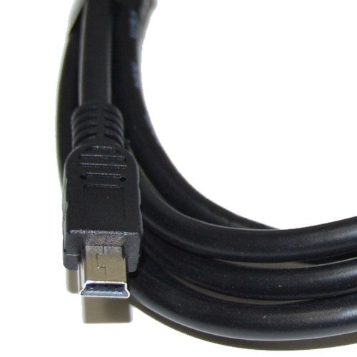 HQRP Long 6ft USB to Mini USB Cable for Canon PowerShot SD430, SD450, SD4500 IS, SD500, SD550, SD600 Digital Camera + Coaster