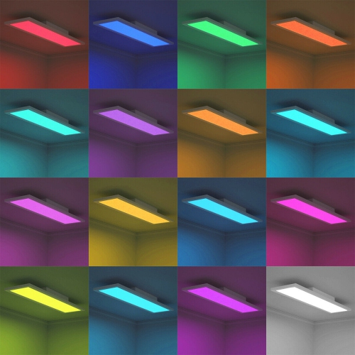 Gymax 18W RGB LED Ceiling Light w/ APP & Remote Control Home