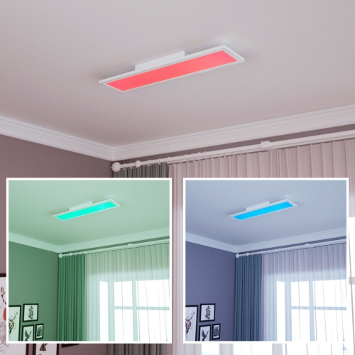 Gymax 18W RGB LED Ceiling Light w/ APP & Remote Control Home