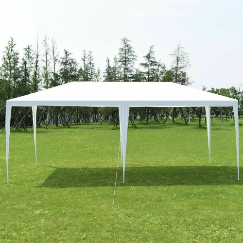 Gymax 10'x20' Outdoor Canopy Weather-resistant Tent Wedding Party Tent 4 Sidewalls W/Carry Bag