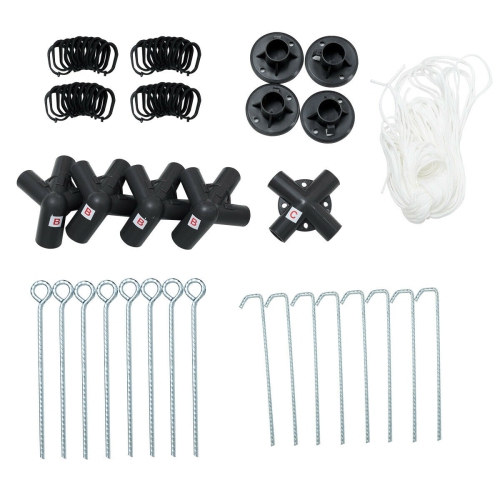 Gymax 10'x 10' Canopy Gazebo Tent Shelter W/Mosquito Netting Outdoor Patio