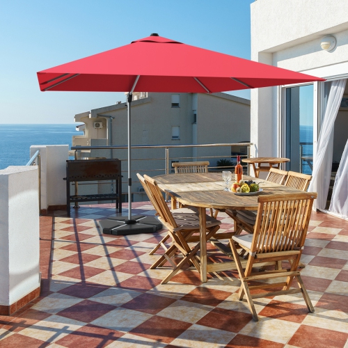 Parasol déporté rectangulaire 305cm Gymax