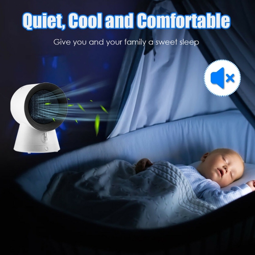 Costway 1500W Portable Space Heater Electric Desktop Heating Fan PTC Ceramic