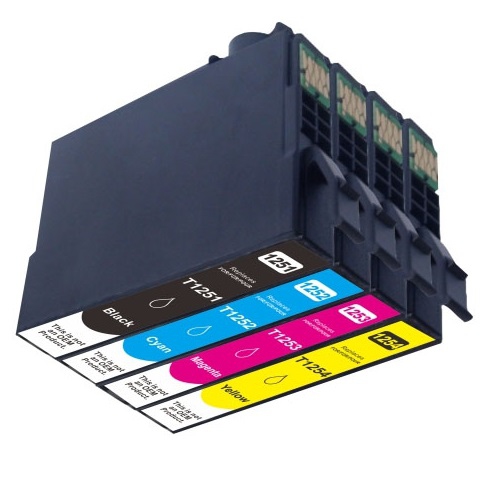 4 Ink Compatible T125 Ink Cartridges for Epson T125XL