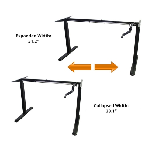 Boost Industries Floor Standing BCH-FS22C BeachOak47 Top with Manual Crank Height Adjustable Frame