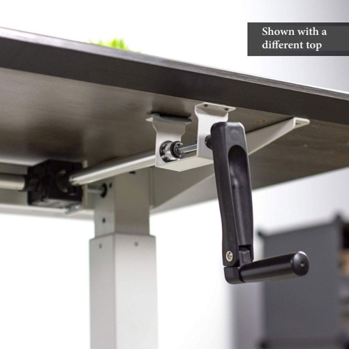 Boost Industries Floor Standing BCH-FS22C-WH BeachOak47 Top with Manual Crank Height Adjustable Frame