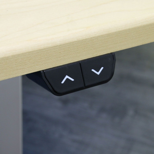 Boost Industries Floor Standing BCH-FS48Mii-WH BeachOak47 Top with Motorized Height Adjustable Frame