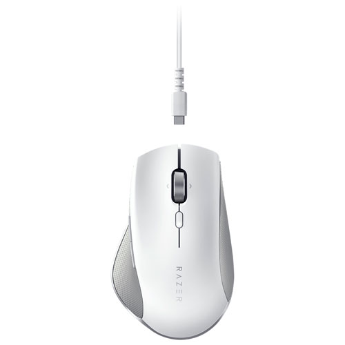 Razer Pro Click Humanscale 16000 DPI Bluetooth Optical Gaming Mouse - Mercury/White
