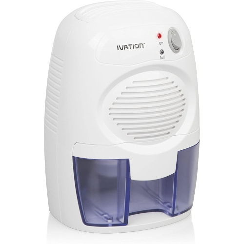 IVATION  Dehummini Powerful Small-Size Thermo-Electric Dehumidifier - Quietly Gathers Up to 6OZ. Of Water Per Day - Great for Smaller Room, Cupboard