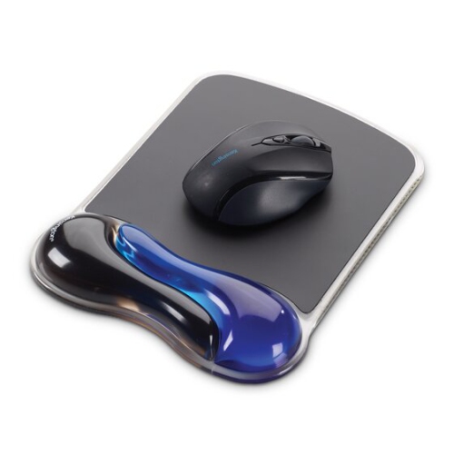 Kensington Duo Gel Mouse Pad Wrist Rest - Black/Blue