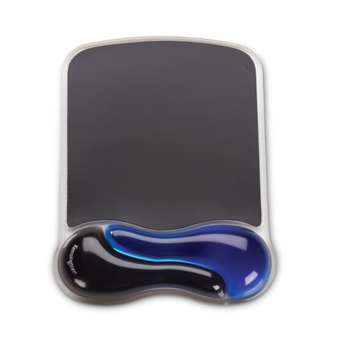 Kensington Duo Gel Mouse Pad Wrist Rest - Black/Blue