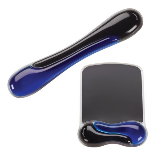 Kensington Duo Gel Keyboard Wrist Rest - Black/Blue