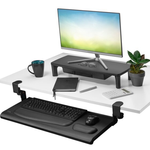 Kensington SmartFit Clamp-On Keyboard Drawer - Black