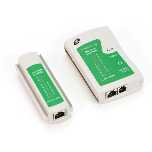 PrimeCables 9 pcs Combo Network Cable Tester, RJ45 RJ11 Cat5 Wire Crimper Stripper with 20 pcs Crystal Connectors Tool Kit