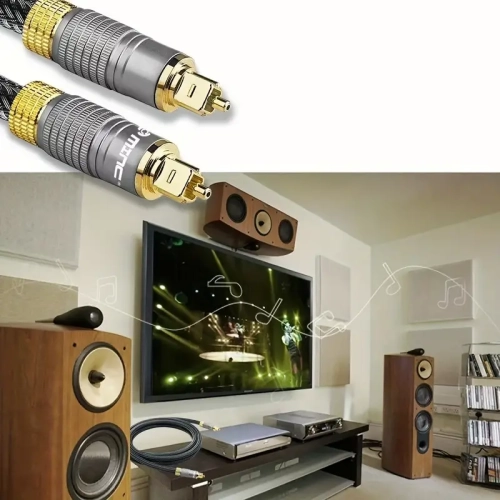 ISTAR 1.8M-5.9FT Digital Fiber Optical Toslink Cable Gold Plated Audio Lead for Home Theater, Sound Bar, TV, PlayStation
