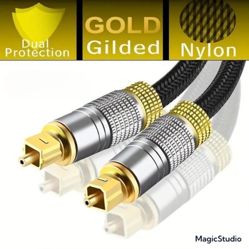 ISTAR 1.8M-5.9FT Digital Fiber Optical Toslink Cable Gold Plated Audio Lead for Home Theater, Sound Bar, TV, PlayStation