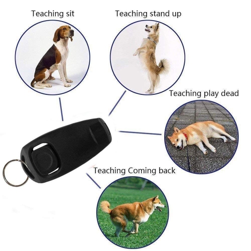ISTAR 2 Pack Dog Clicker & Whistle, Dog Whistle clicker to Stop Braking, Training Whistle clicker Dog