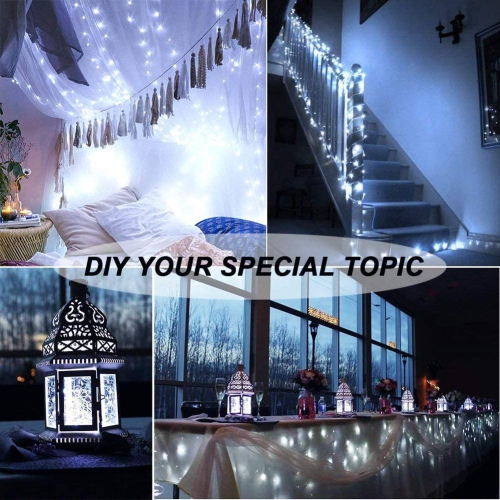 ISTAR 30 LED Fairy Lights 10ft. 4 Set String Lights Set, Waterproof, Bright Copper Wire With Battery Operated, for Bedroom Decor