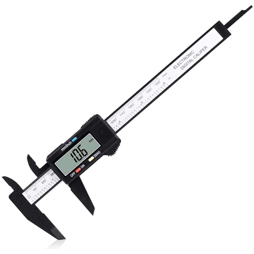Digital Caliper Measuring Tool Large LCD Screen 0-6Inch/150mm Carbon Fiber Gauge - axGear