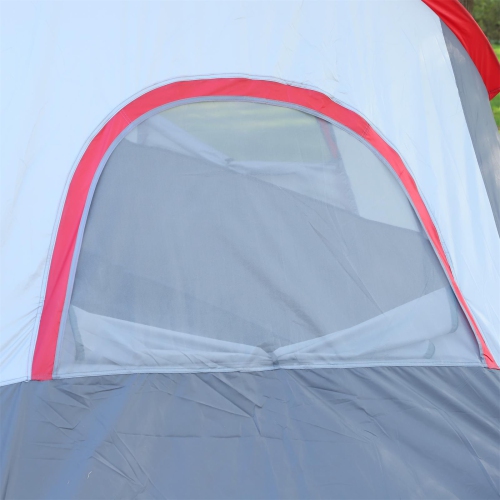 Outsunny Outdoor Camping Tent For 5-6 W/ Build-in Bag, Lighting Hook