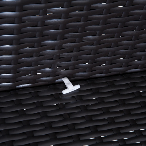 Outsunny 7 Pieces Garden Wicker Sectional Sofa Set Patio Outdoor Furniture